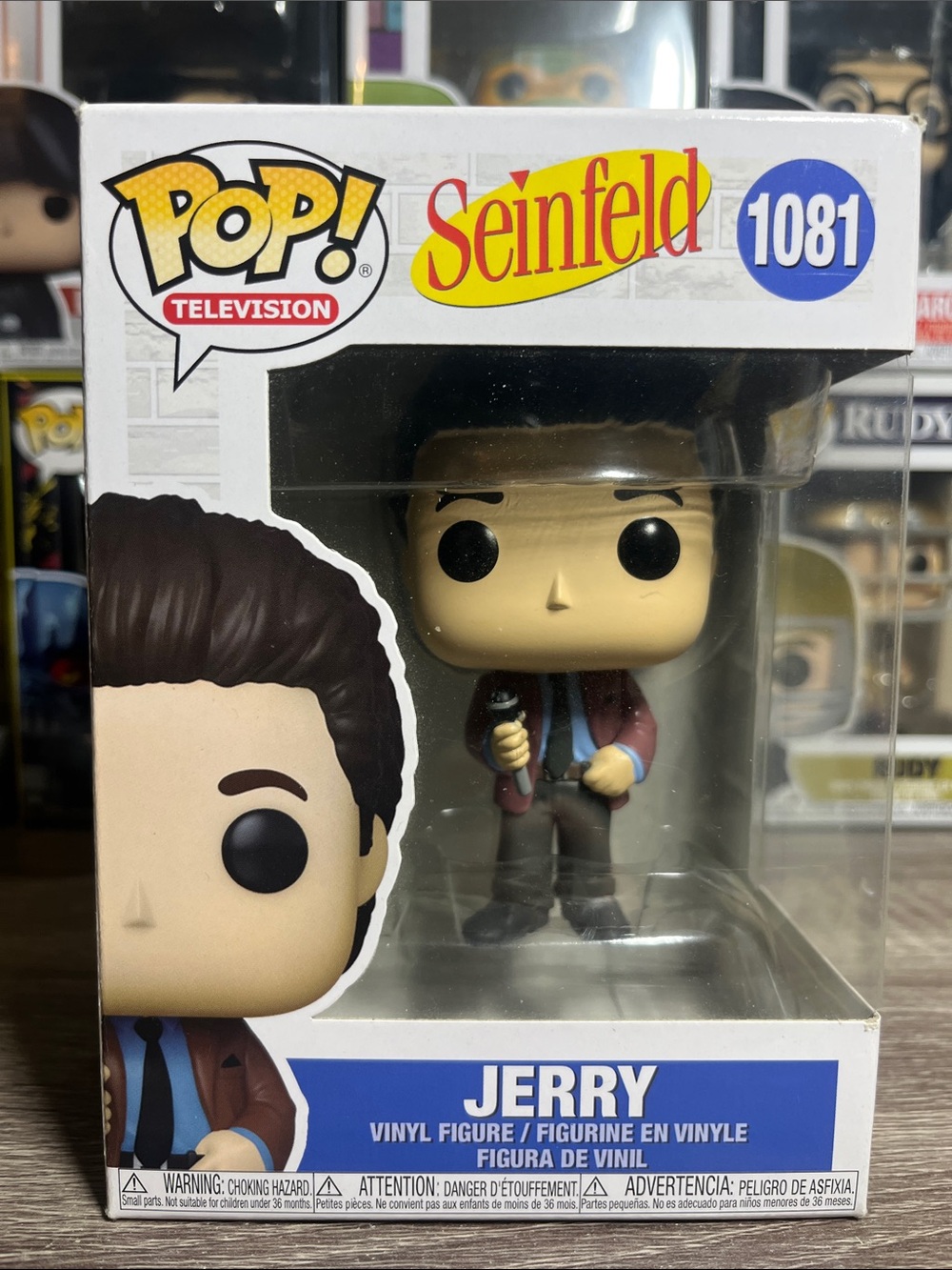 Funko Pop! Seinfeld Jerry Vinyl Figure - Brown Jacket, Blue Shirt
